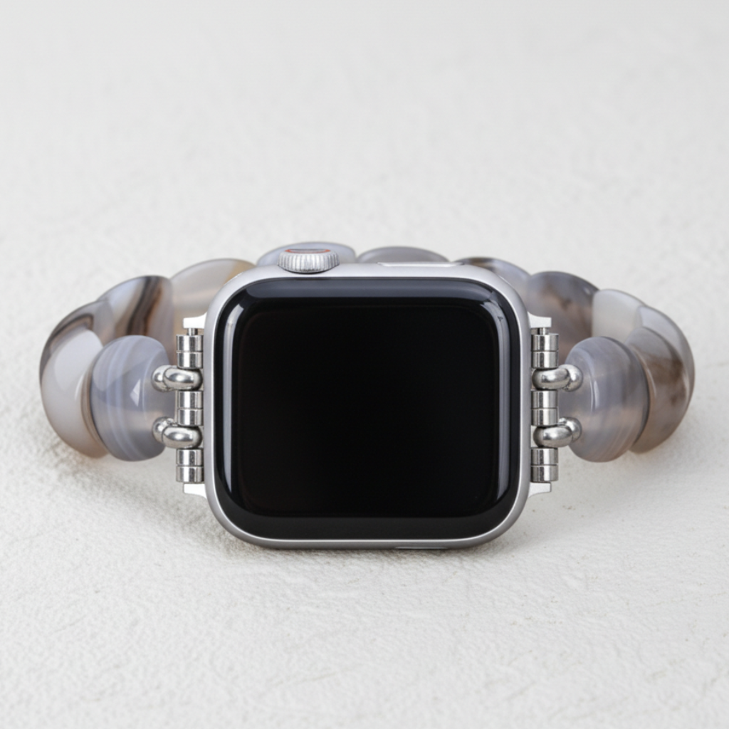 Elfenbein Aura Dehnbares Apple Watch Armband
