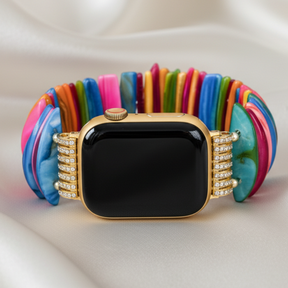 Bracelet extensible en coquille d'or dopamine pour Apple Watch