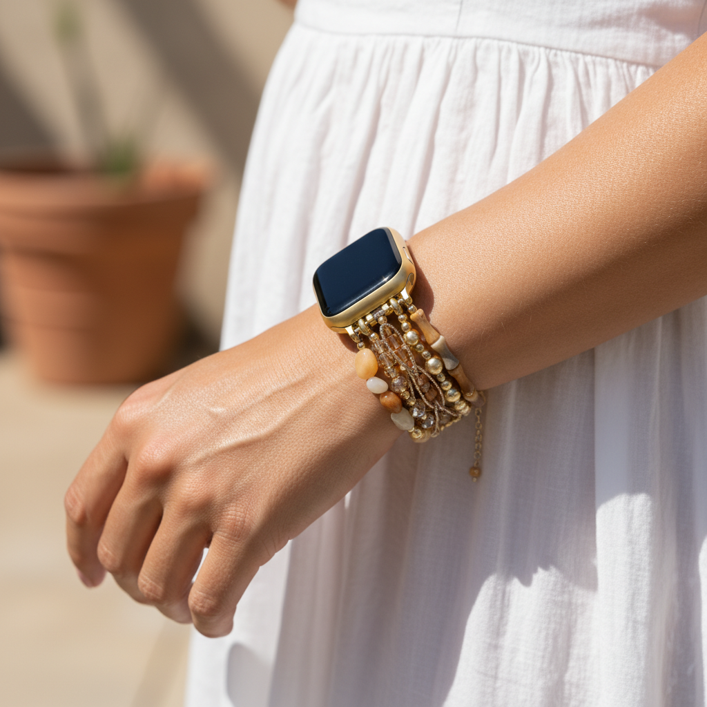 Sahara-Sonnenuntergang Dehnbares Armband für Apple Watch