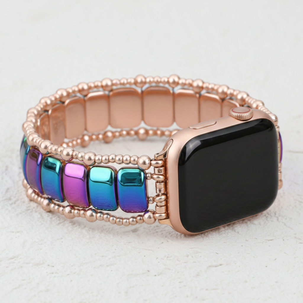Bracelet extensible Rose Euphorie pour Apple Watch