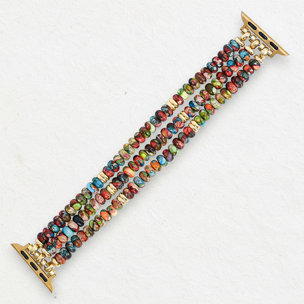Kaleidoskop Boho Dehnbares Armband für Apple Watch