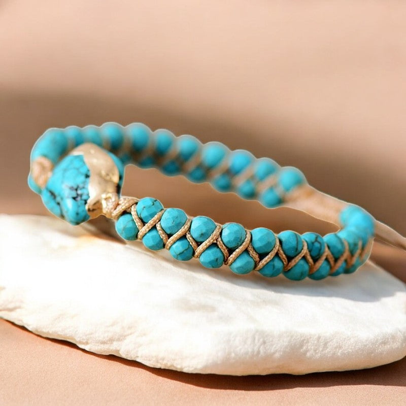 Ethnisches Türkis-Charme-Armband