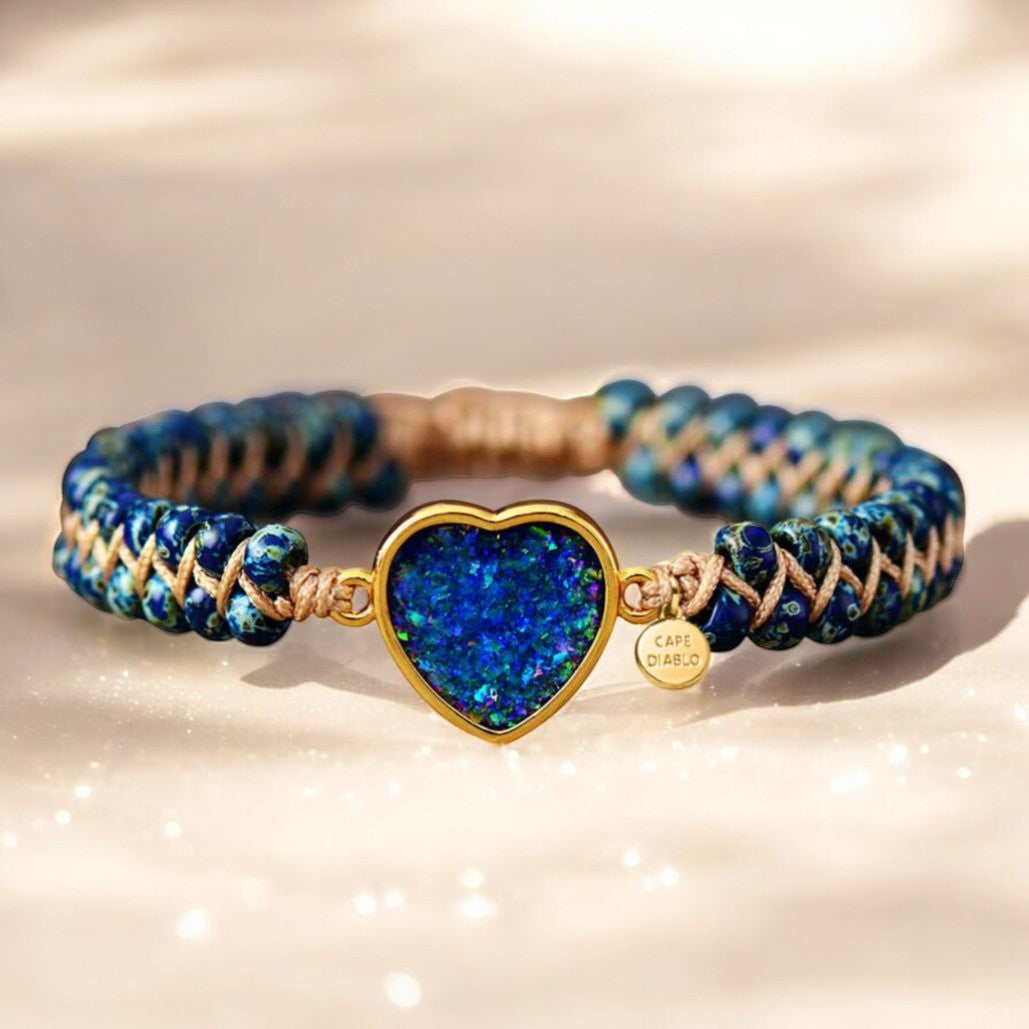 Bracelet Cœur Opale Amitié Éternelle