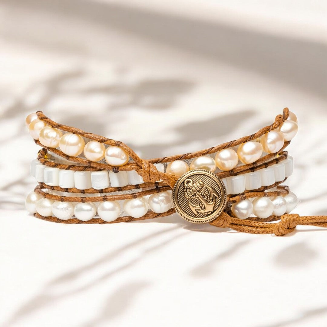 Elegantes Süßwasserperlen-Apple Watch-Armband
