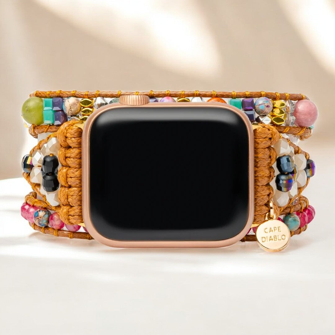 Bracelet Apple Watch de protection en améthyste de guérison