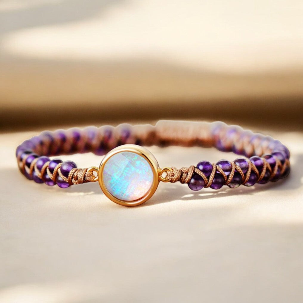 Bracelet de guérison intense en améthyste