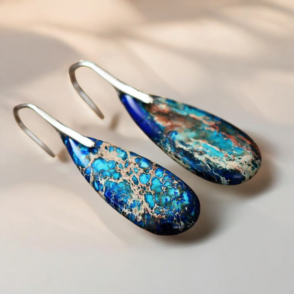 Boucles d'oreilles Énergie Océan Intense