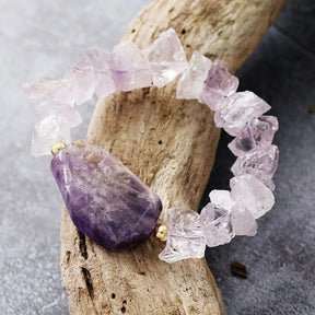 Bracelet élastique Boho Haze Amethyst