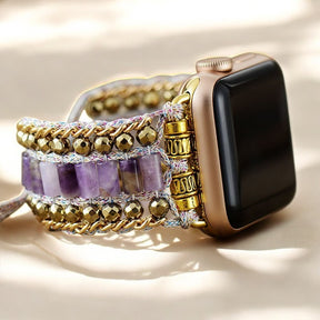 Bracelet Majestueux Améthyste Apple Watch