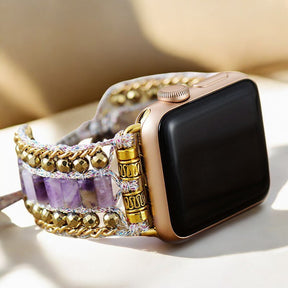 Bracelet Majestueux Améthyste Apple Watch