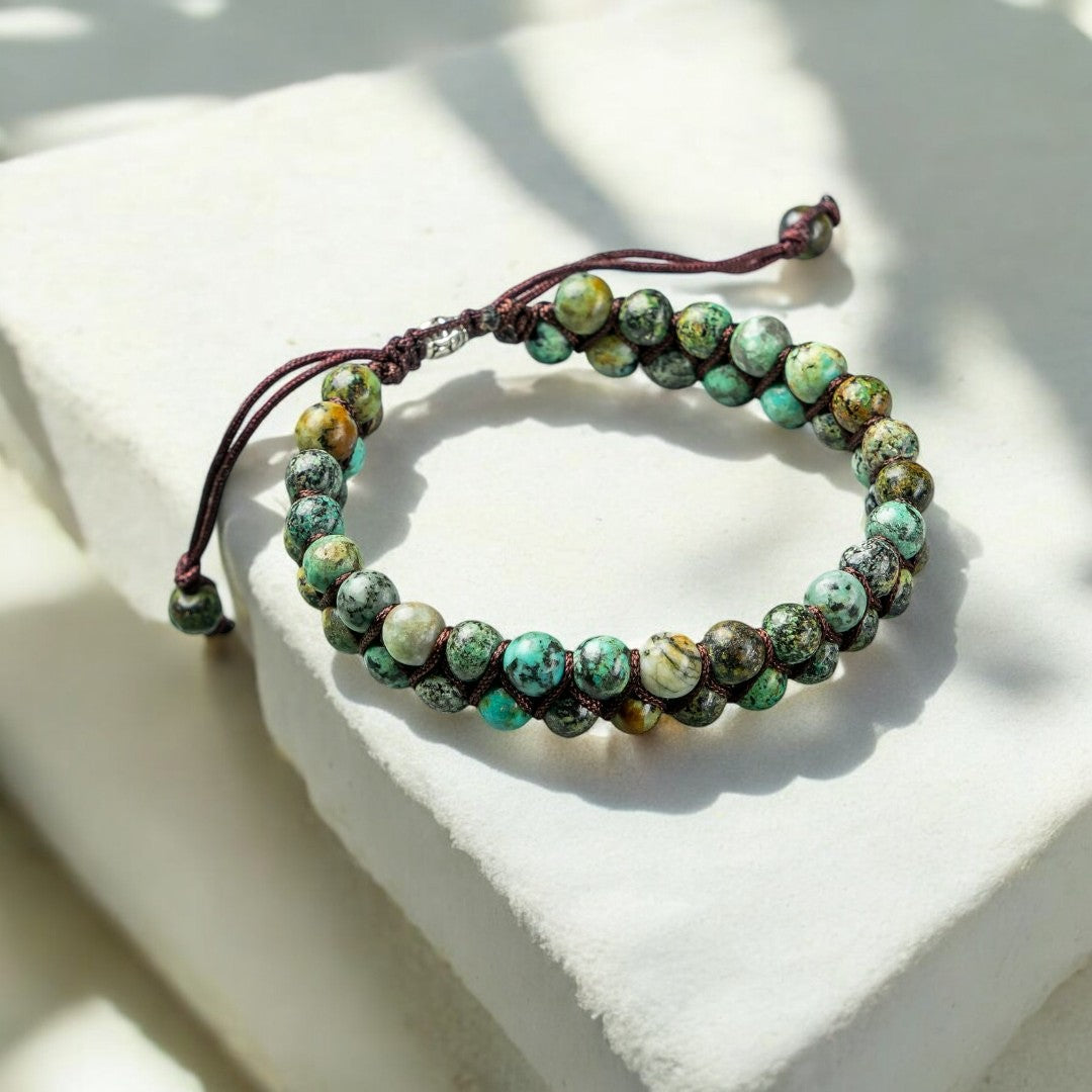 Herrenarmband aus afrikanischem Türkis
