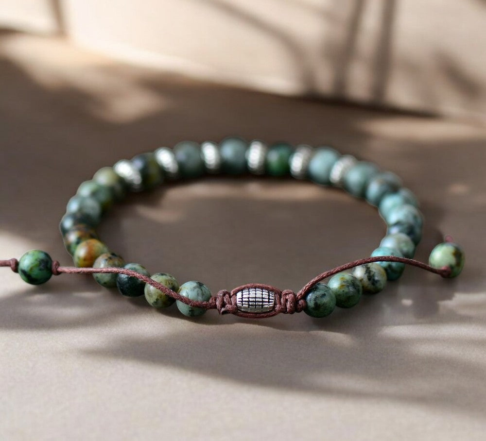 Afrikanisches Türkis-Ragnar-Armband für Herren