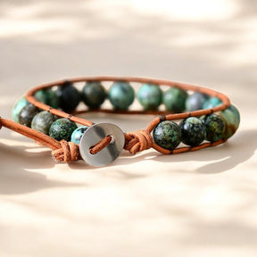 Herren Boho Afrikanisches Türkis Armband