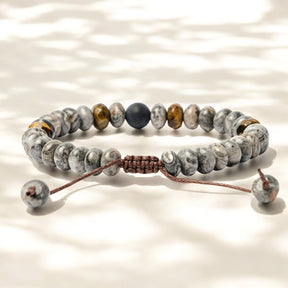 Bracelet Homme Jaspe & Oeil de Tigre