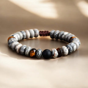 Bracelet Homme Jaspe & Oeil de Tigre