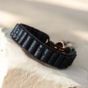 Bracelet en Pierre de Lave pour Hommes
