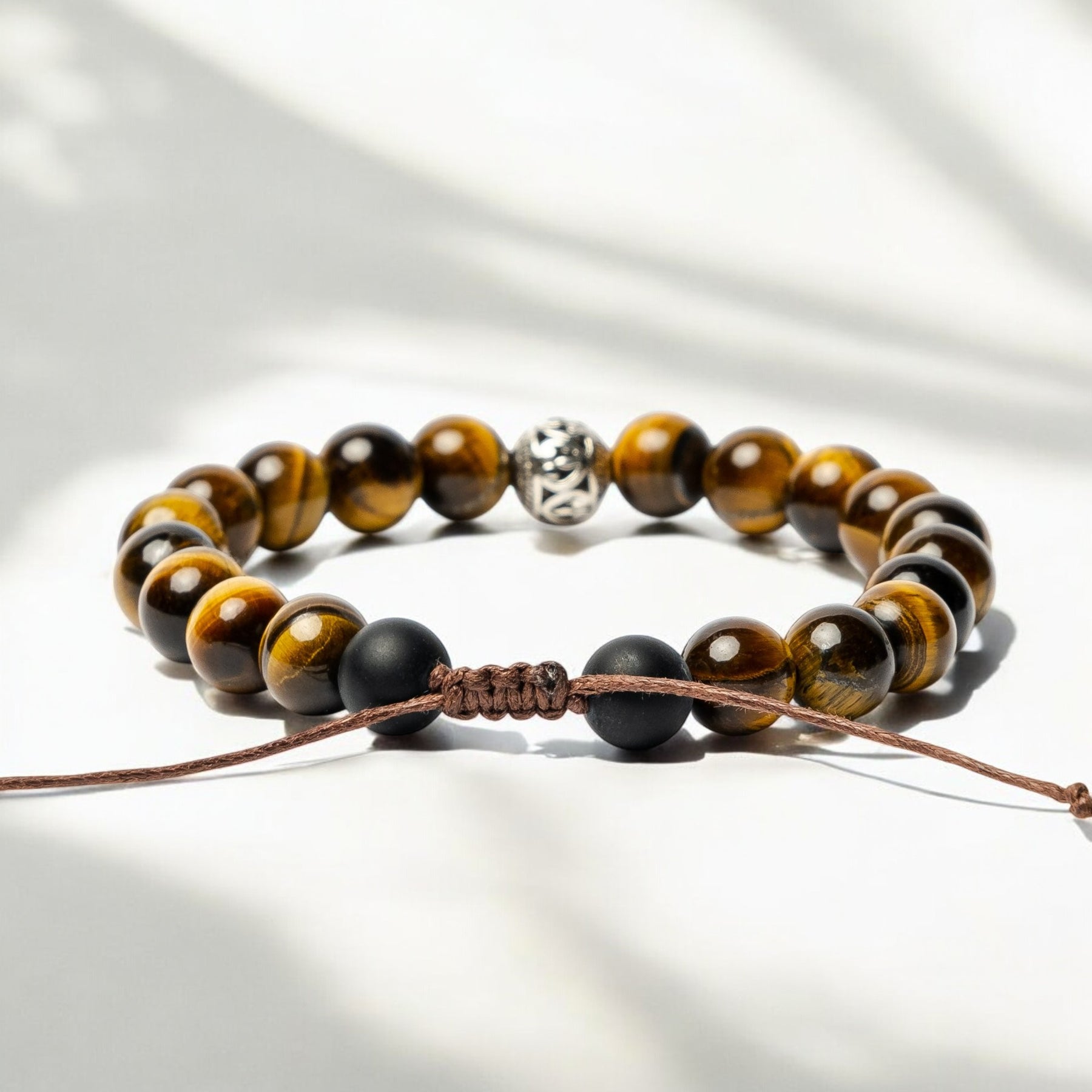 Tibetisches Tigerauge-Armband für Herren