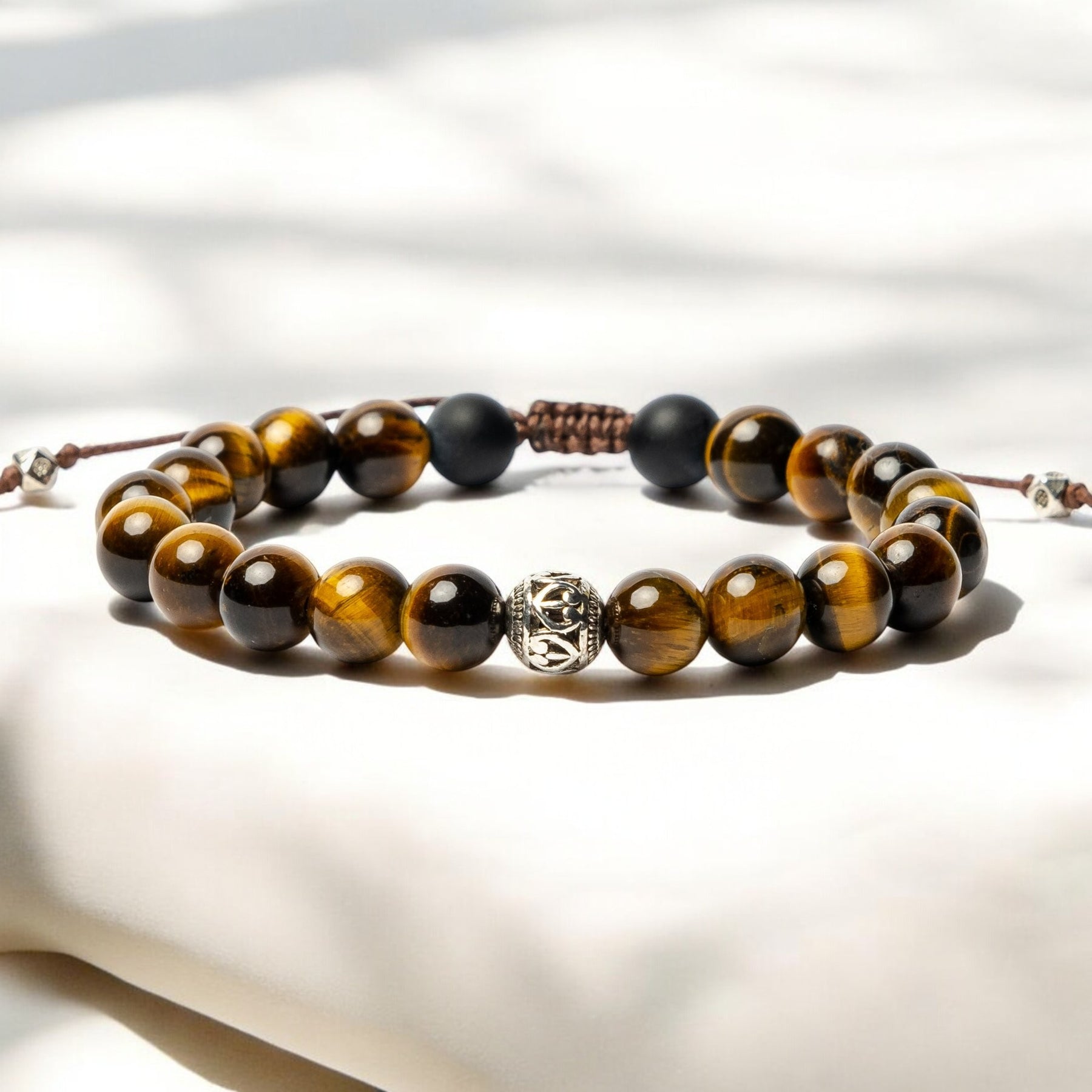 Tibetisches Tigerauge-Armband für Herren
