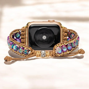 Bracelet Apple Watch en Jaspe Clair de Lune
