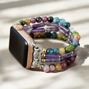Mosaic Amethyst Stretch Apple Watch Armband