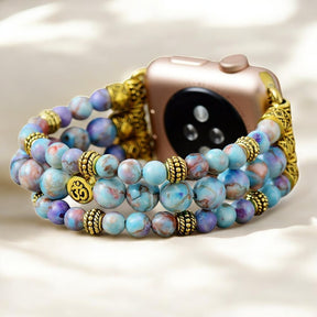 Bracelet Apple Watch Peaceful Jasper Stretch