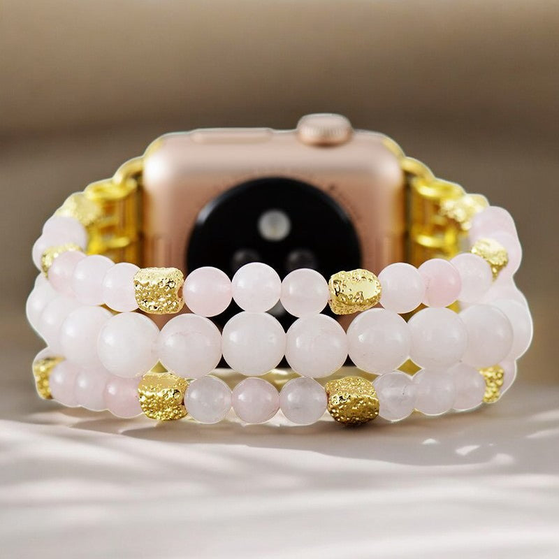 Bracelet extensible Rose Quartz pour Apple Watch