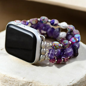 Bracelet extensible Royal Amethyst pour Apple Watch