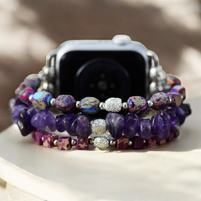 Bracelet extensible Royal Amethyst pour Apple Watch