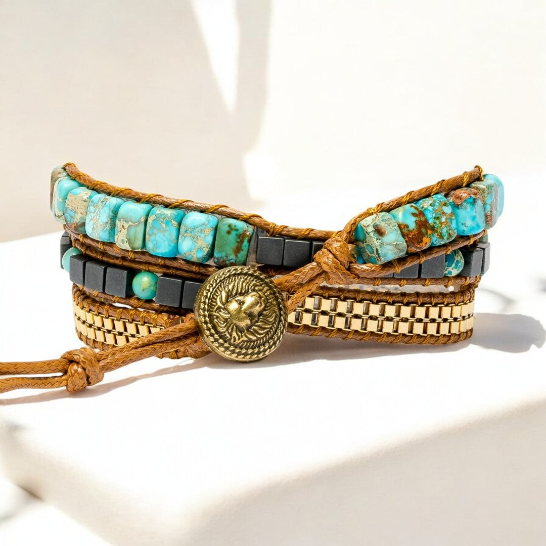 Bracelet Apple Watch Énergie Apaisante Turquoise