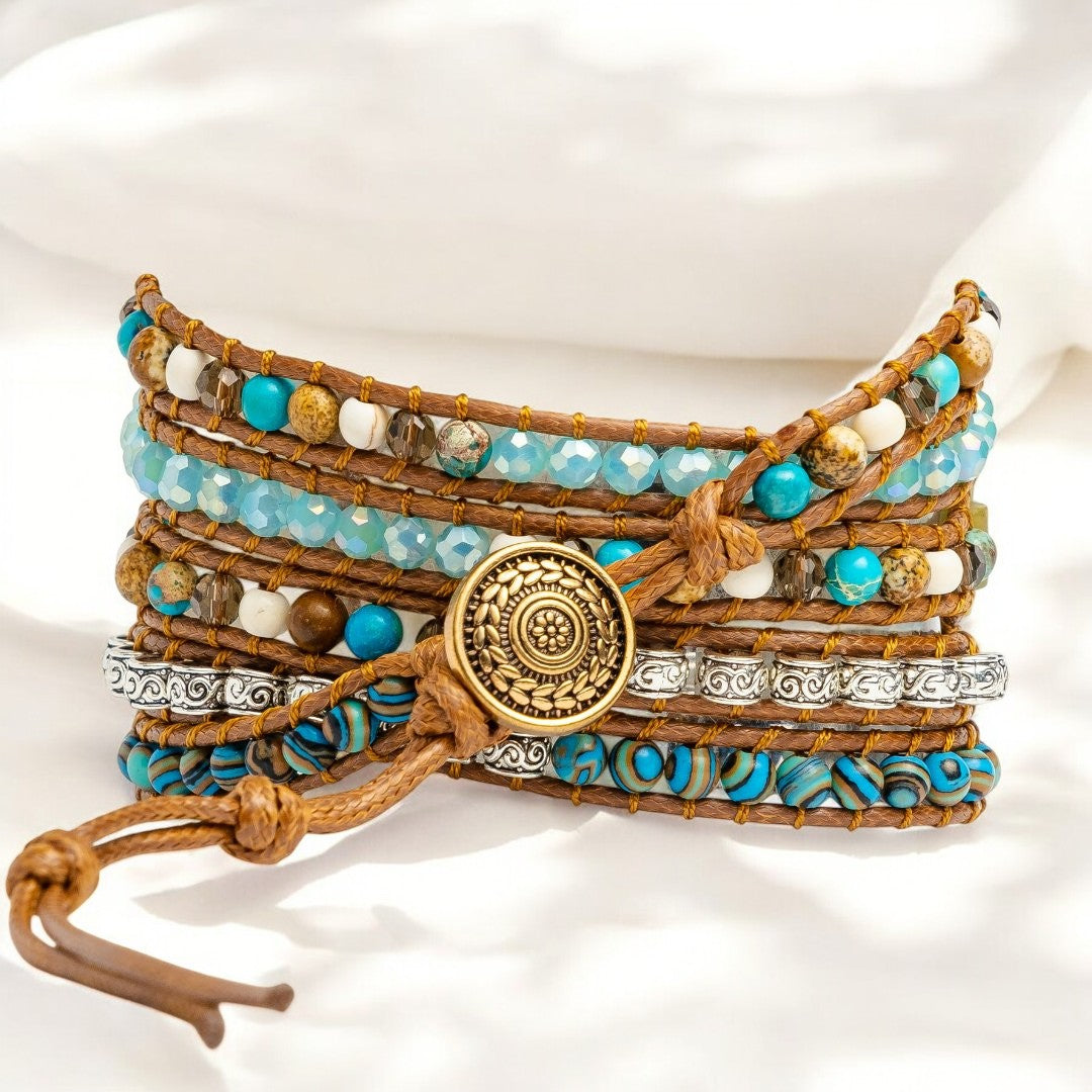 Twisted Ocean Jasper Apple Watch Armband