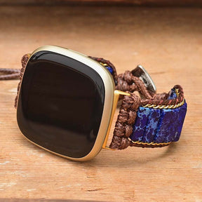 Bracelet de montre Fitbit Versa 2 en lapis-lazuli azur
